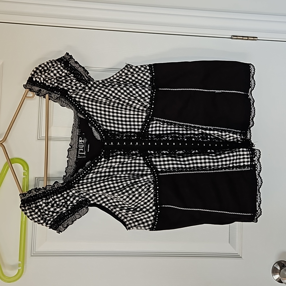 Tripp NYC gingham top